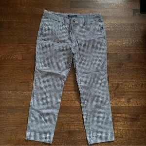 Tommy Hilfiger size 14 blue and white check ankle pants